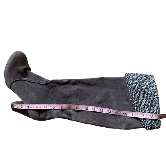 GRAY Faux Suede Boots - Picture 10 of 13